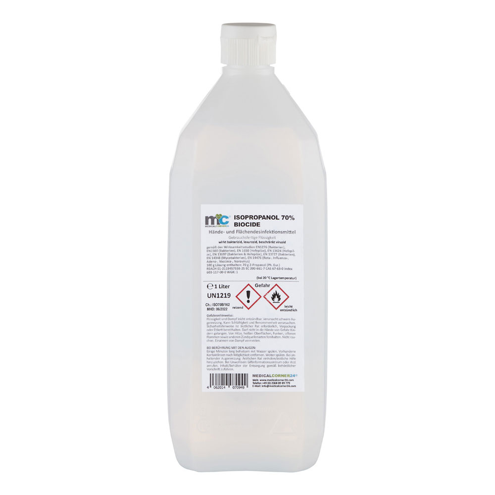 MC24® Hände-/Flächendesinfektion Biocide, Achkantfl., Klappschar., 1L