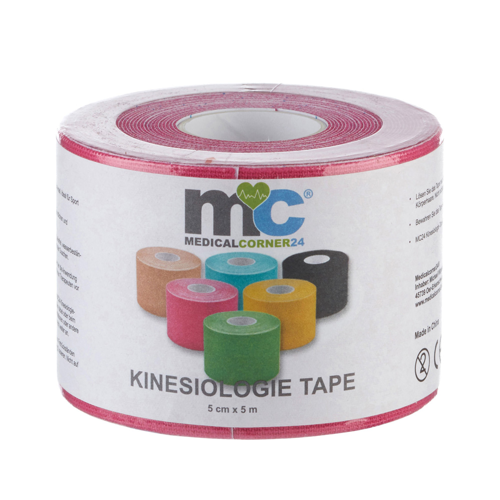 Power Kinesio-Tapes, 5cm x 5m, 6 Rollen in sechs verschiedenen Farben