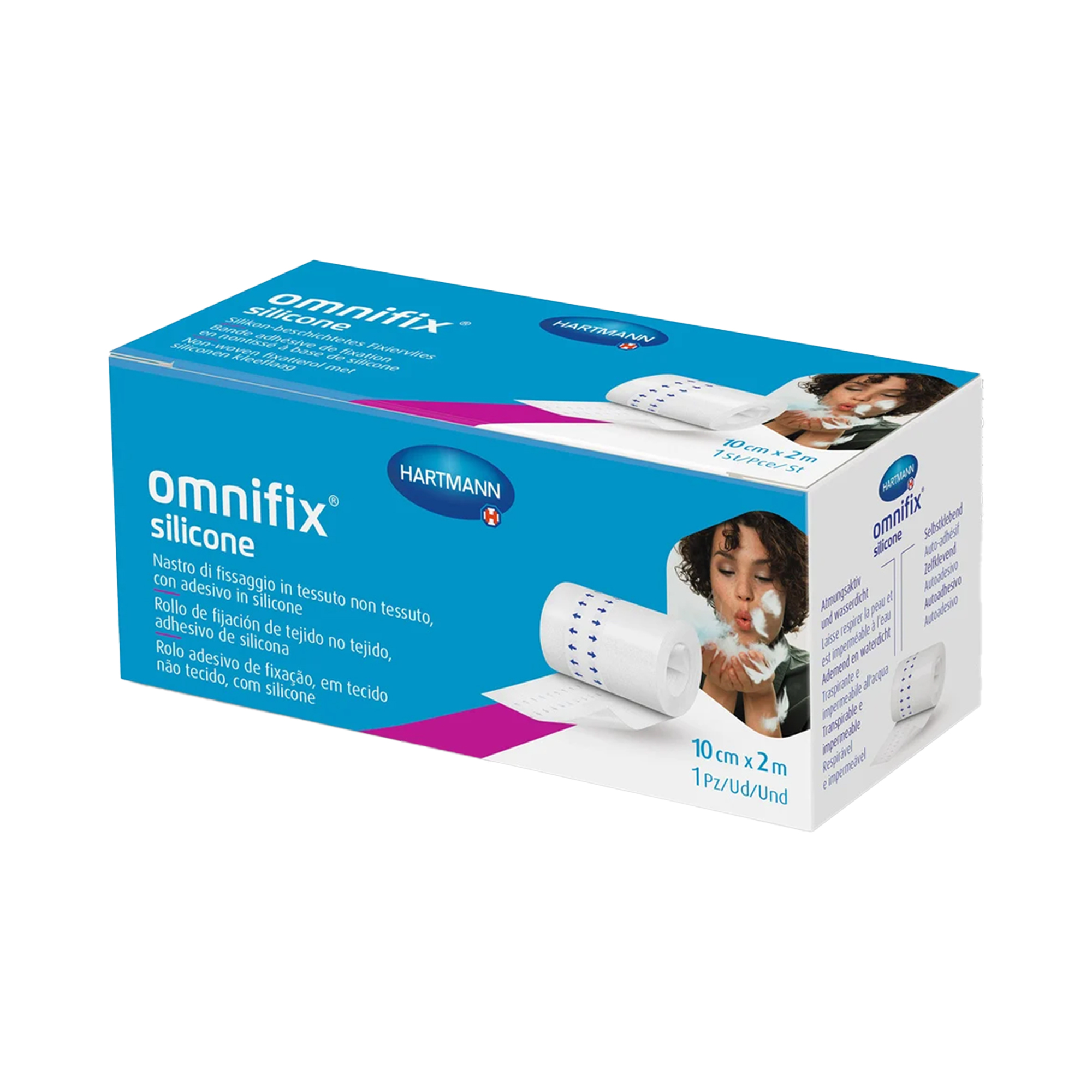 Hartmann Omnifix Silicone Fixiervlies, 10 cm x 2 m