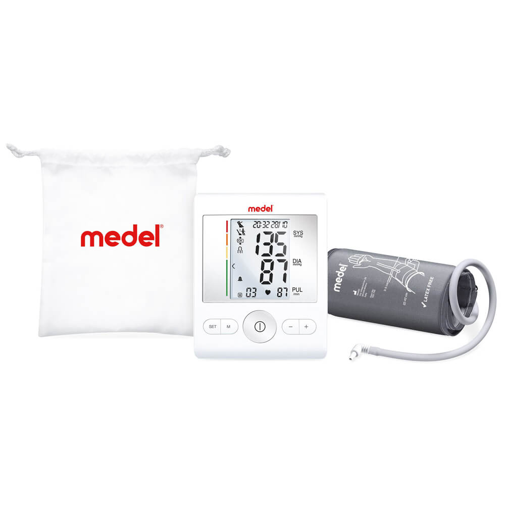 Oberarm-Blutdruckmessgerät SENSE, Ruheindikator, von Medel