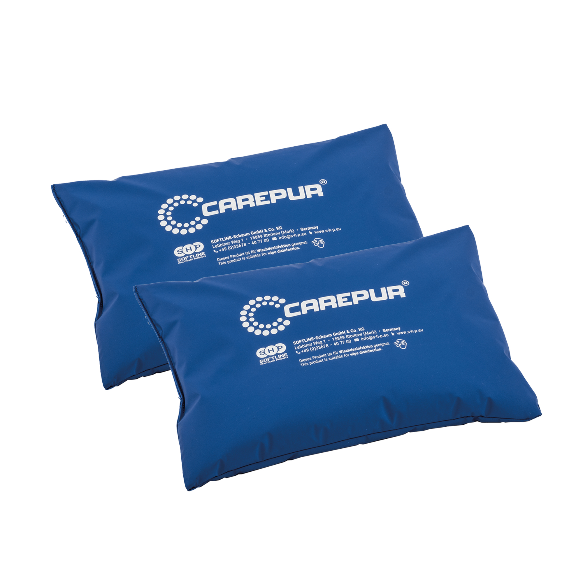 SHP CAREPUR Universalkissen blau, 40 x 30 cm, 2 Stück