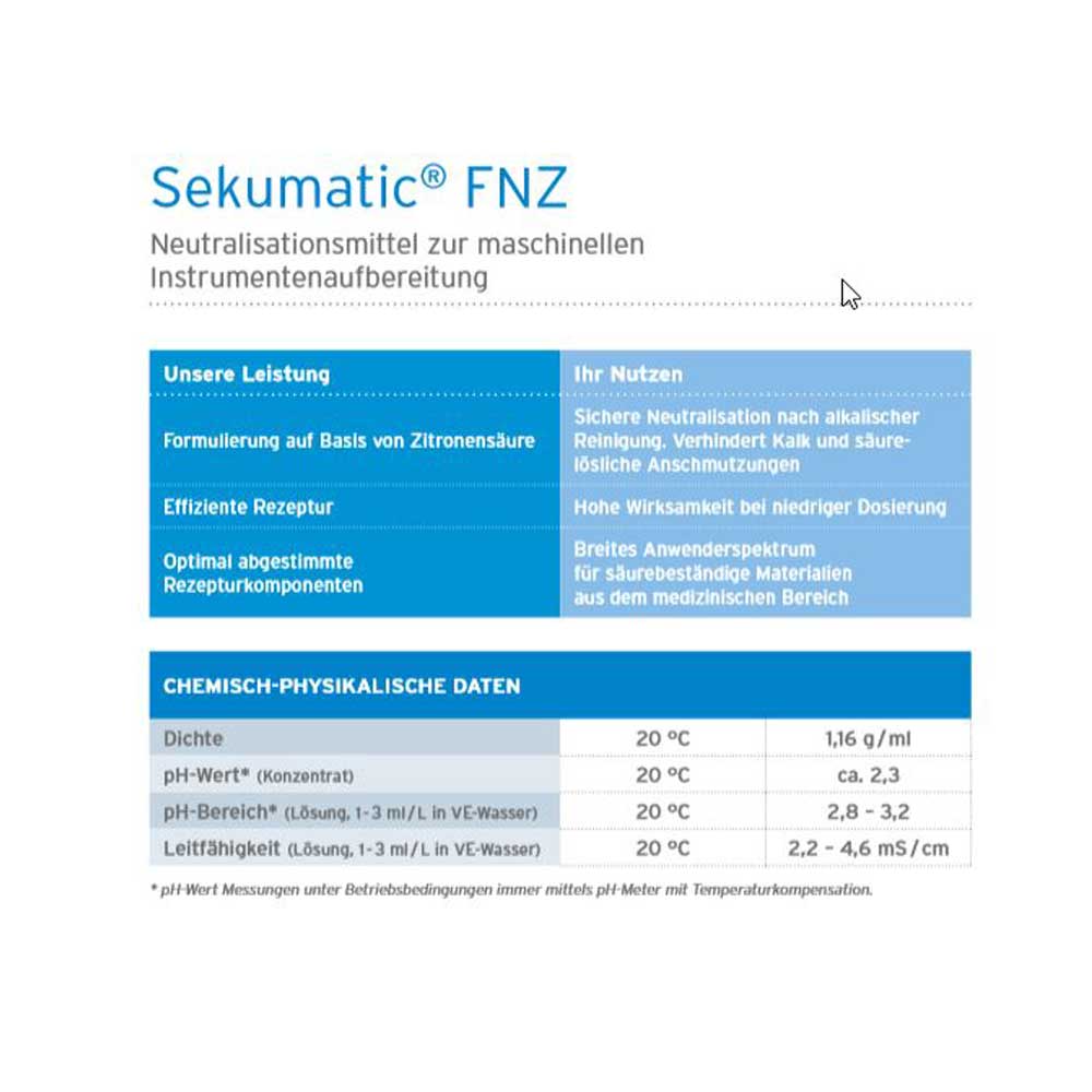 Ecolab Neutralisationsmittel Sekumatic FNZ, 5 L