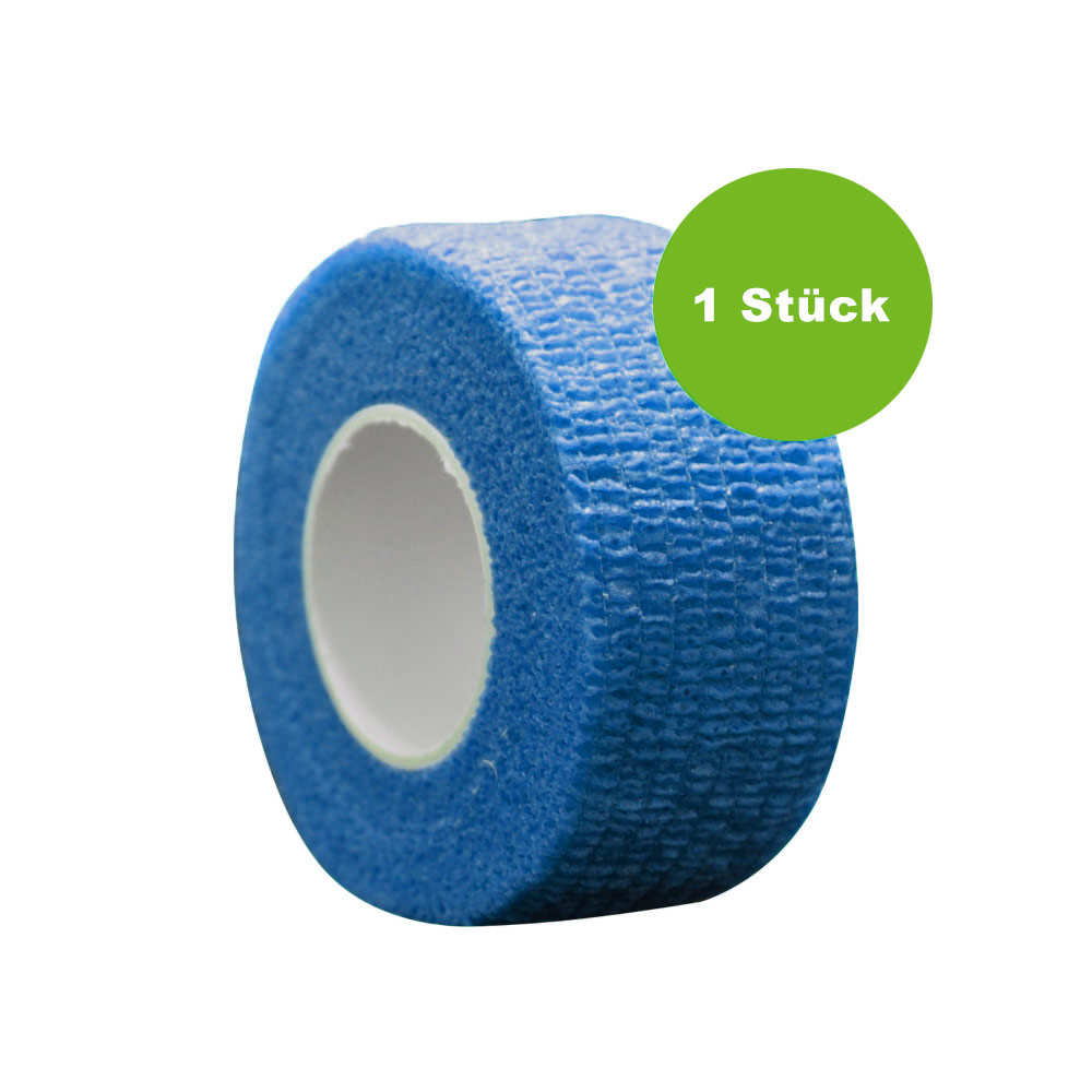 MC24 Fingertape color, kohäsiv, 2,5cmx4,5m, blau, 1St