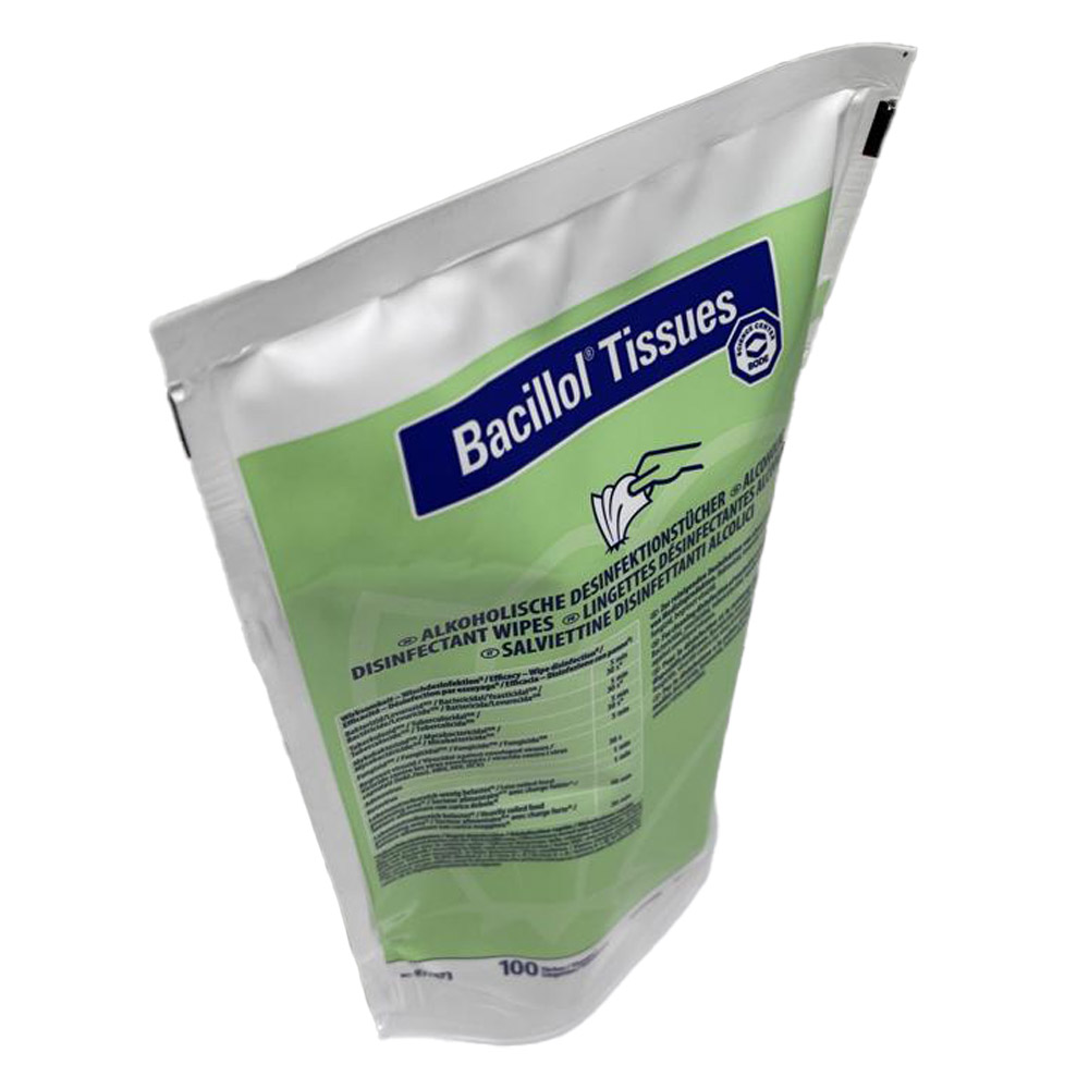 Bacillol Tissues, Desinfektionstücher, Nachfüllpack mit 100 Tüchern