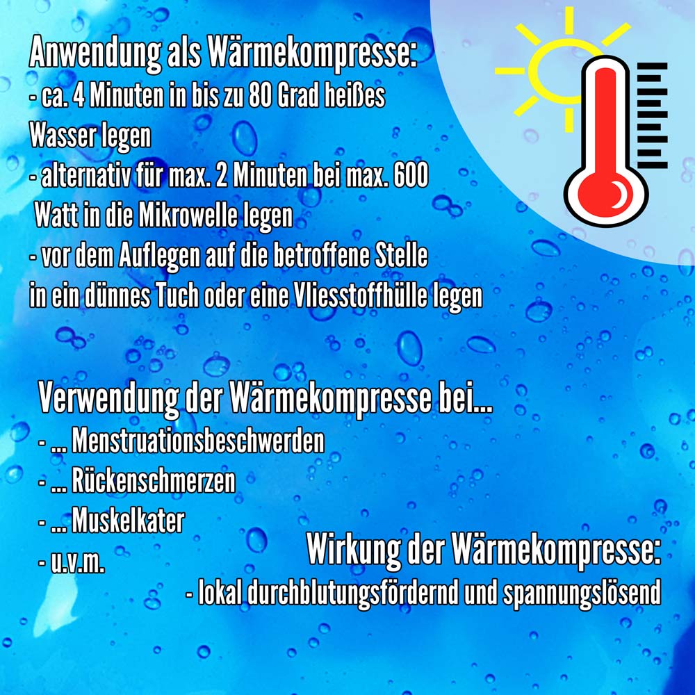 Kalt Warm Kompresse, Gel, Mikrowellen geeignet, 7,5x35 cm, 3 St.