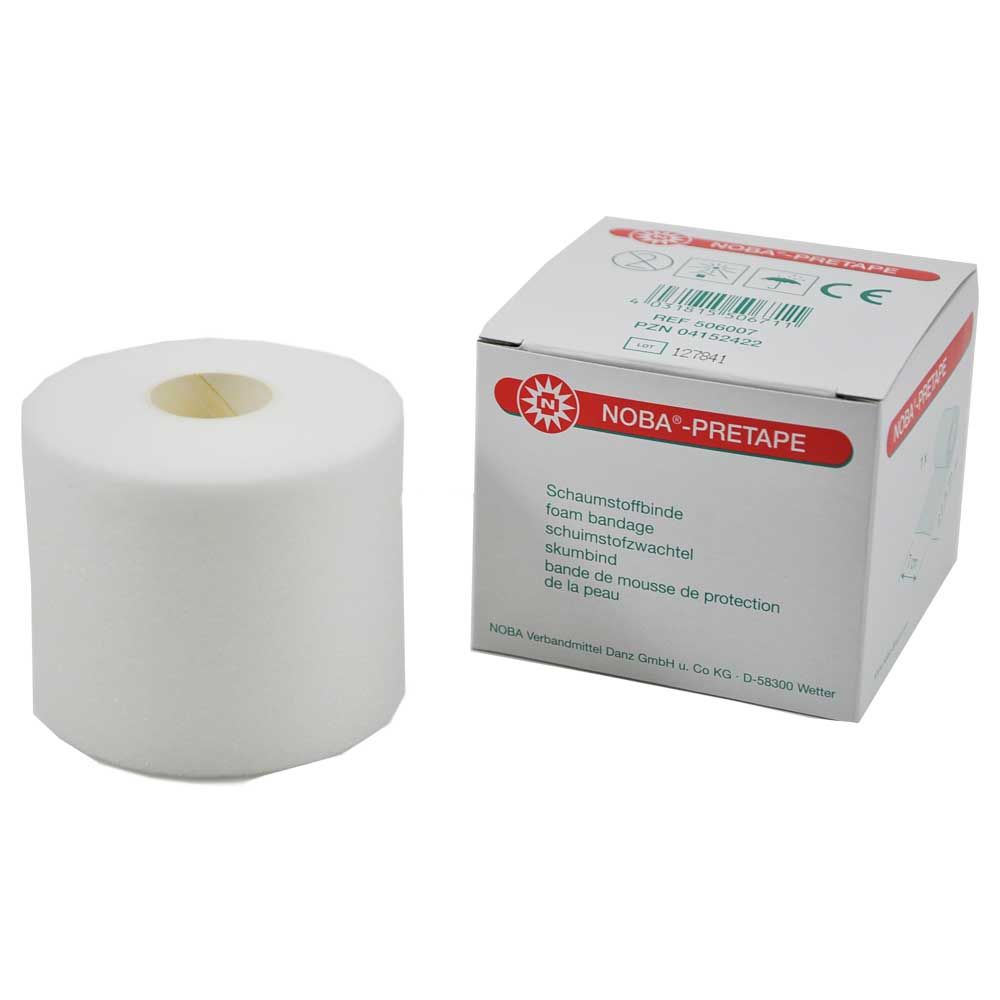 NOBA®-Pretape, Schaumstoffbinde, polsternd, 7cmx27,5m, 1St