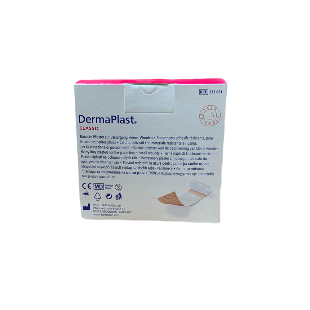 Hartmann DermaPlast classic, Wundpflaster, 1 Rolle, 5 m x 4 cm