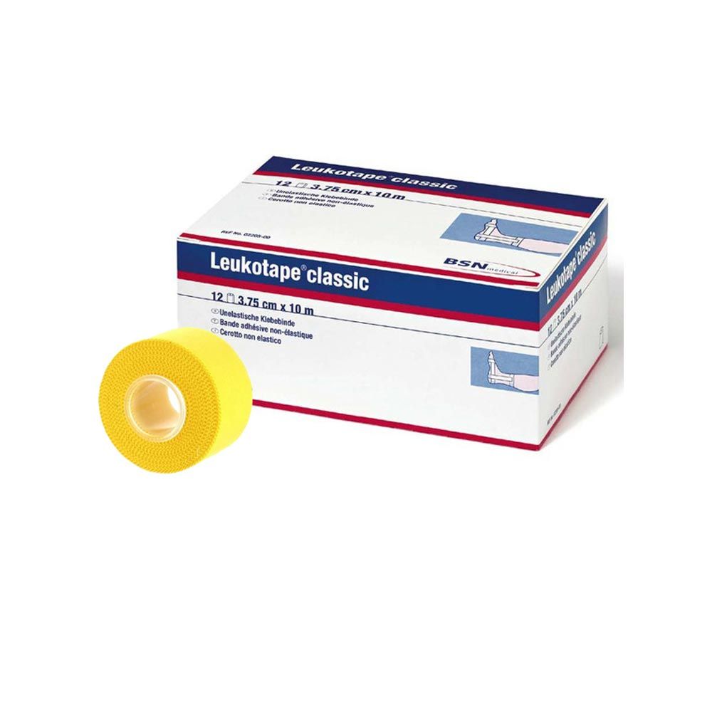 BSN medical Leukotape classic, Tapeverband 3,75cm x 10m, 5 Rollen gelb