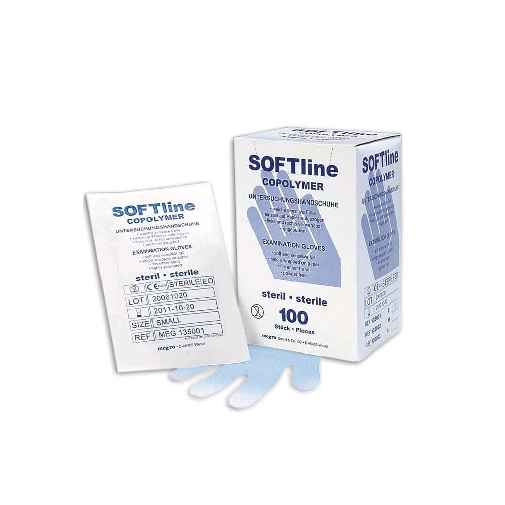 SOFTline Copolymer Handschuhe von megro, steril, 100 St.