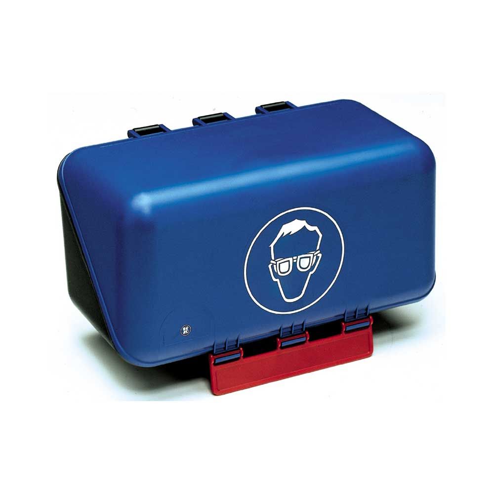 Holthaus Medical Box für Schutzbrille, 23x12x12cm, blau