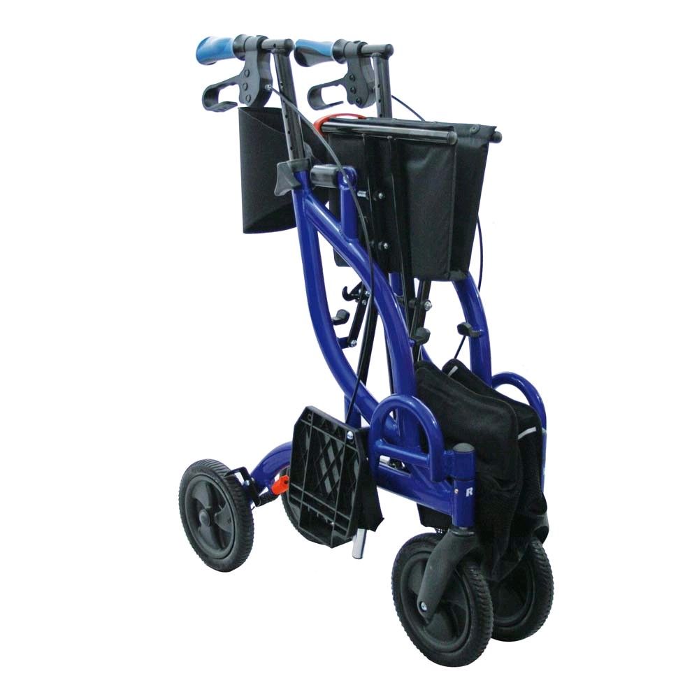 Careline OPTI-ROLLY, Rollator und Transportstuhl, klappbar, Korb