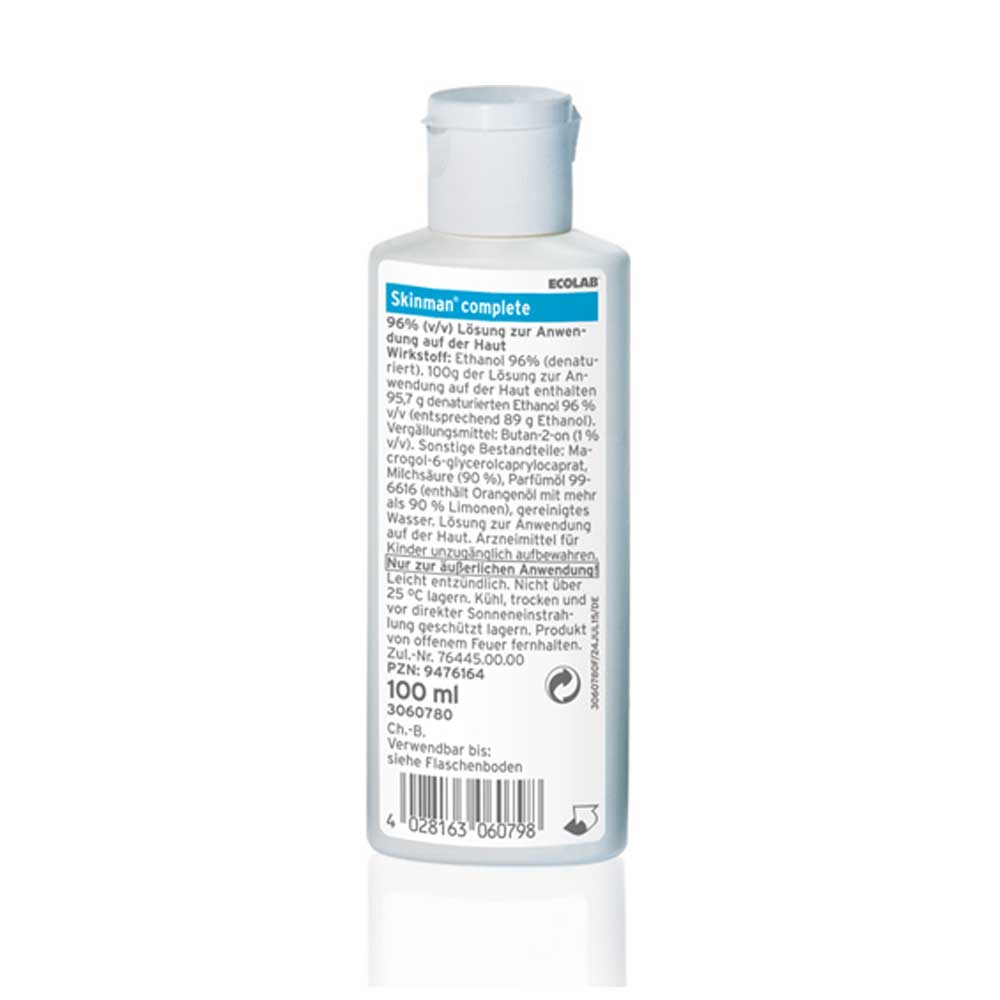 Ecolab Händedesinfektion Skinman Complete pure, 100 ml
