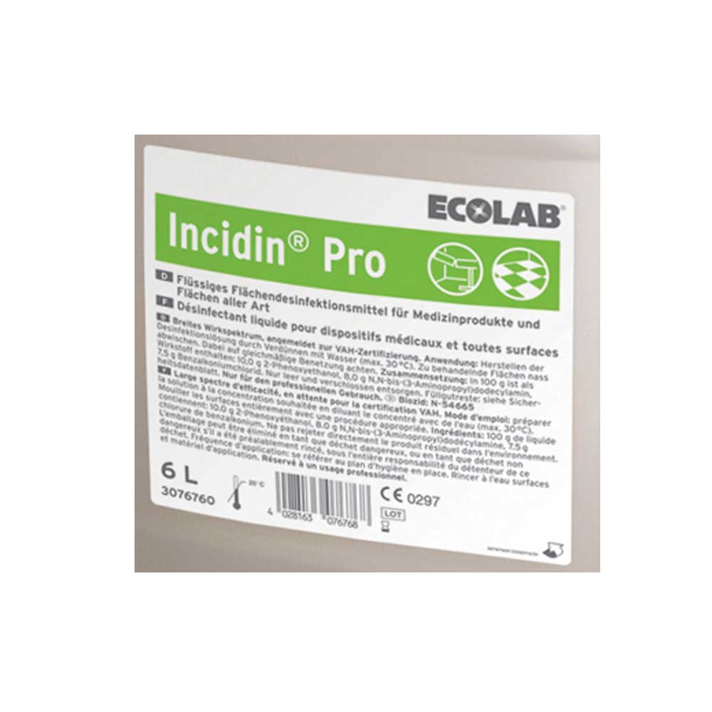 Ecolab Flächendesinfektion Incidin Pro, 6 Liter
