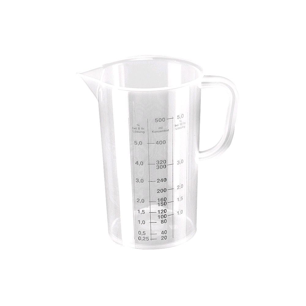 Schülke Messbecher, Skaleneinteilung, transparent, 500 ml, 1 Stück