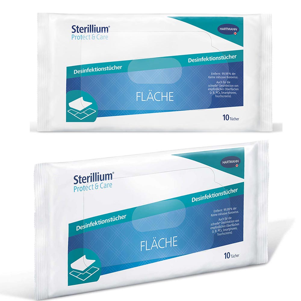 Hartmann Sterillium Protect & Care Desinfektionstücher, Flächen, 10St