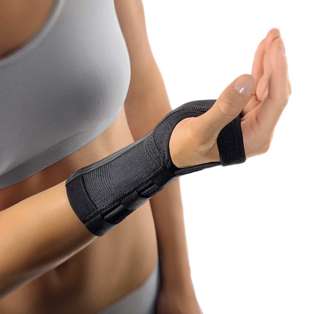 BORT Handbandage mit Alu-Schiene, M, schwarz, rechts