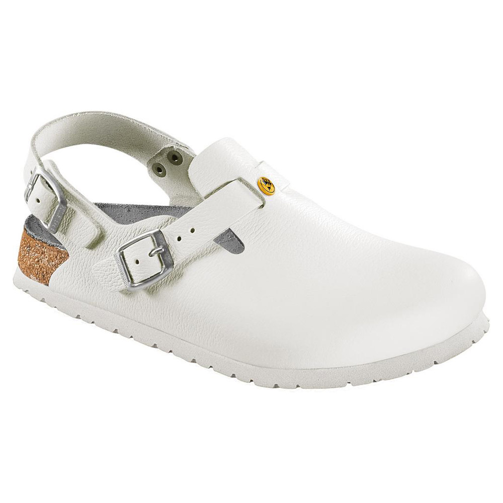 Birkenstock Tokio ESD, TÜV-geprüft, weiß, schmale Weite, Gr. 37