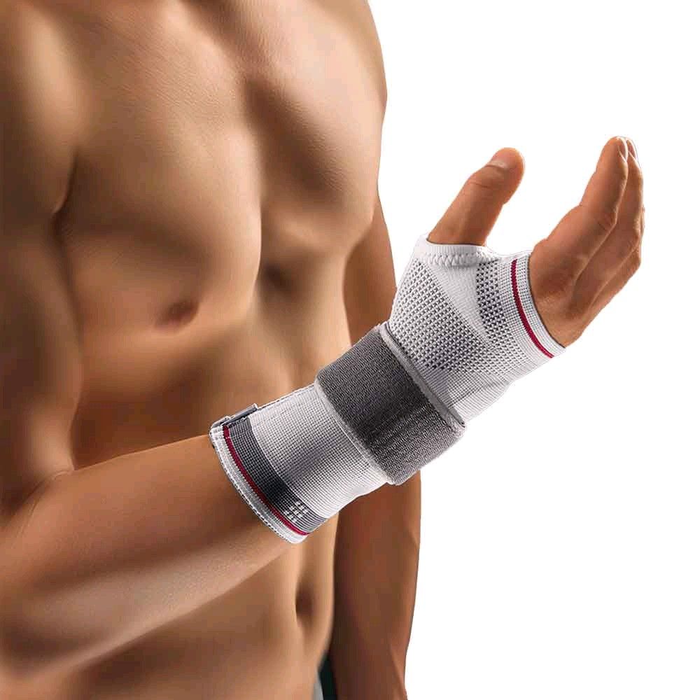 BORT select ManuZip® volar, Handbandage, large, silber, links