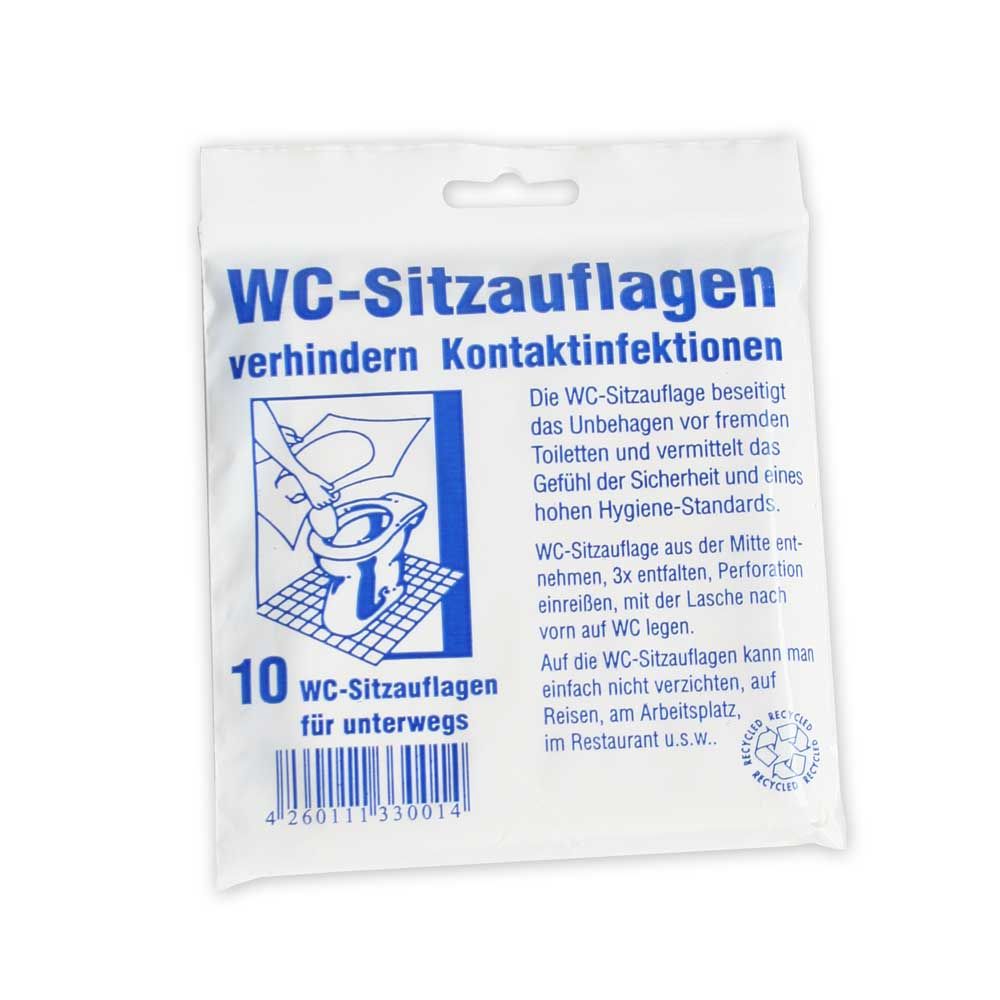 Behrend Einweg-WC-Papier-Sitze, Toilettenentsorgung, 10 Stück