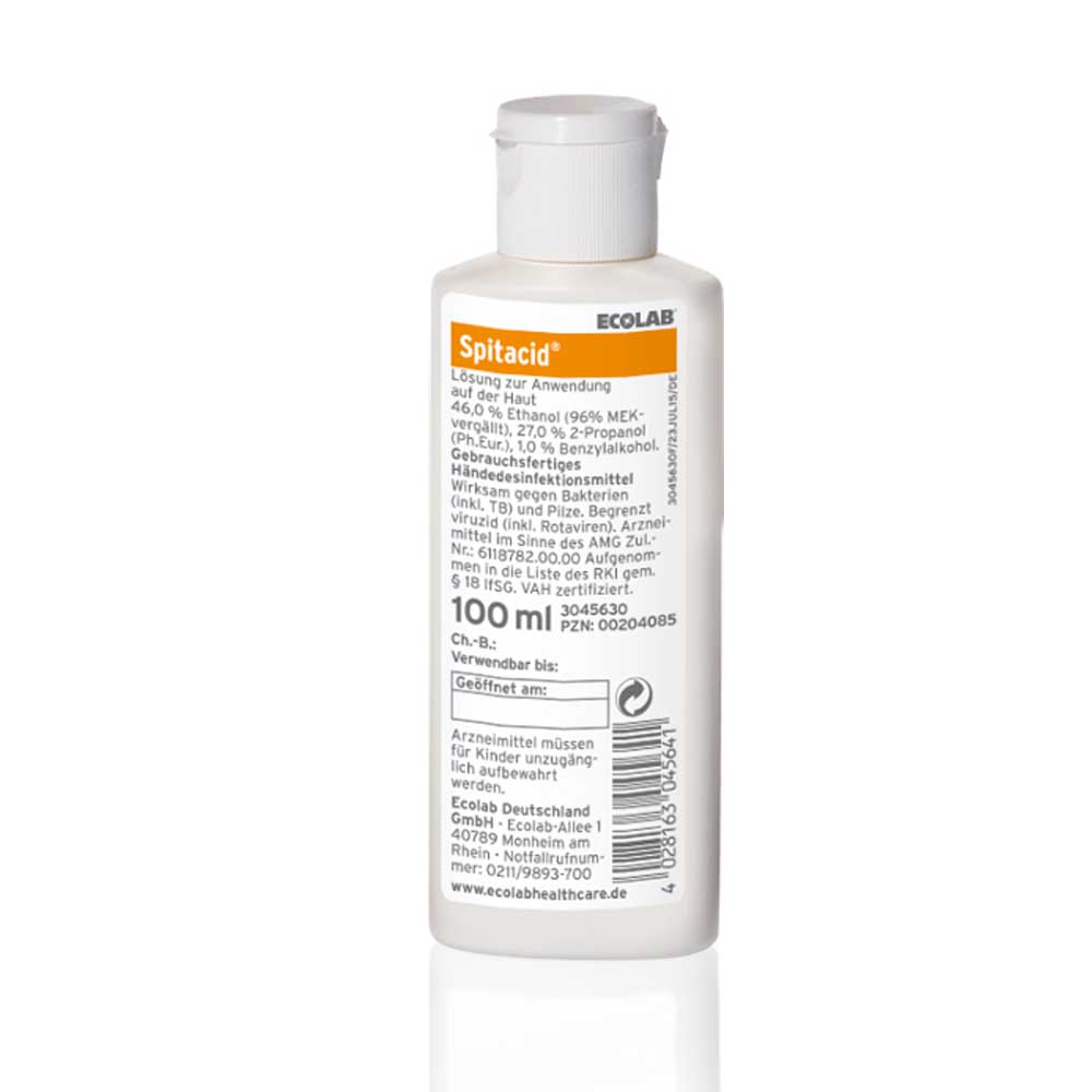 Ecolab Händedesinfektion Spitacid, 100 ml