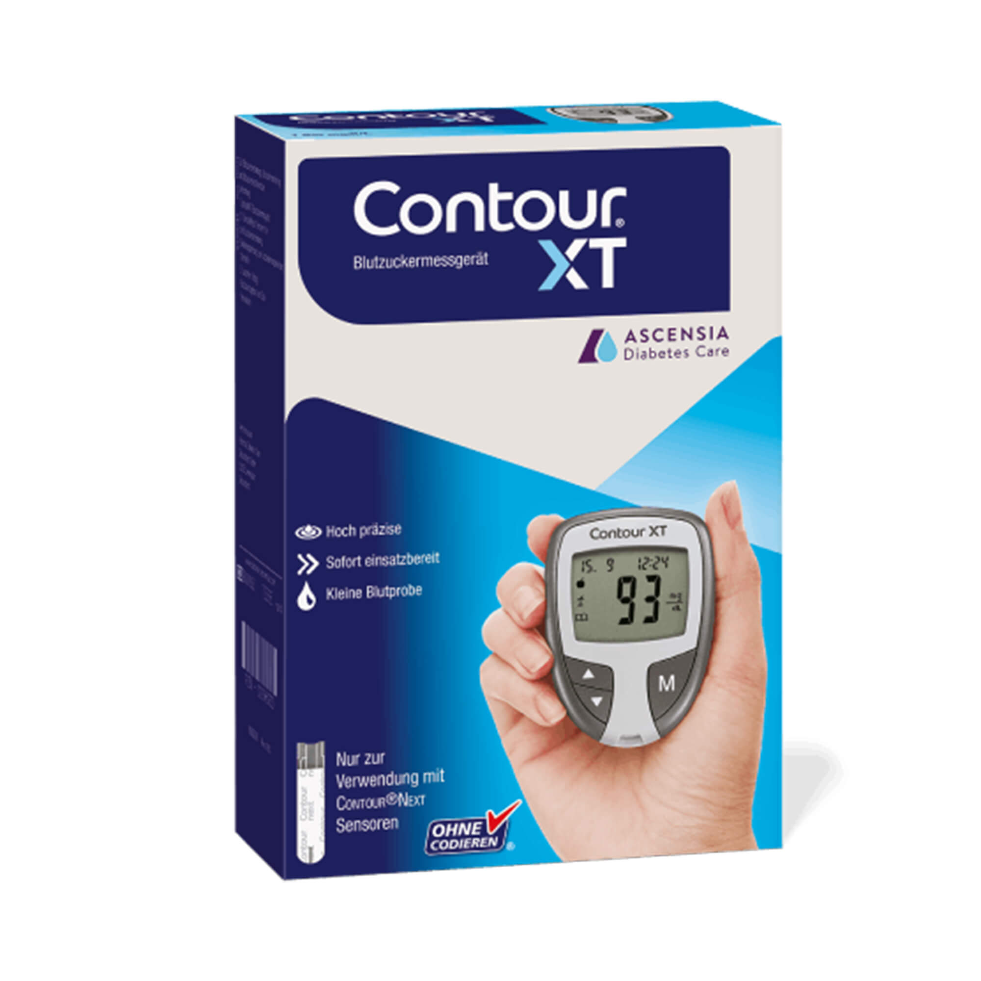 Ascensia Blutzuckermessgerät CONTOUR XT SET Set, mmol/L