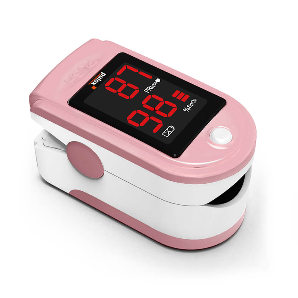 Pulox Finger-Pulsoximeter PO-100 Solo, mit LED-Anzeige, Rosa