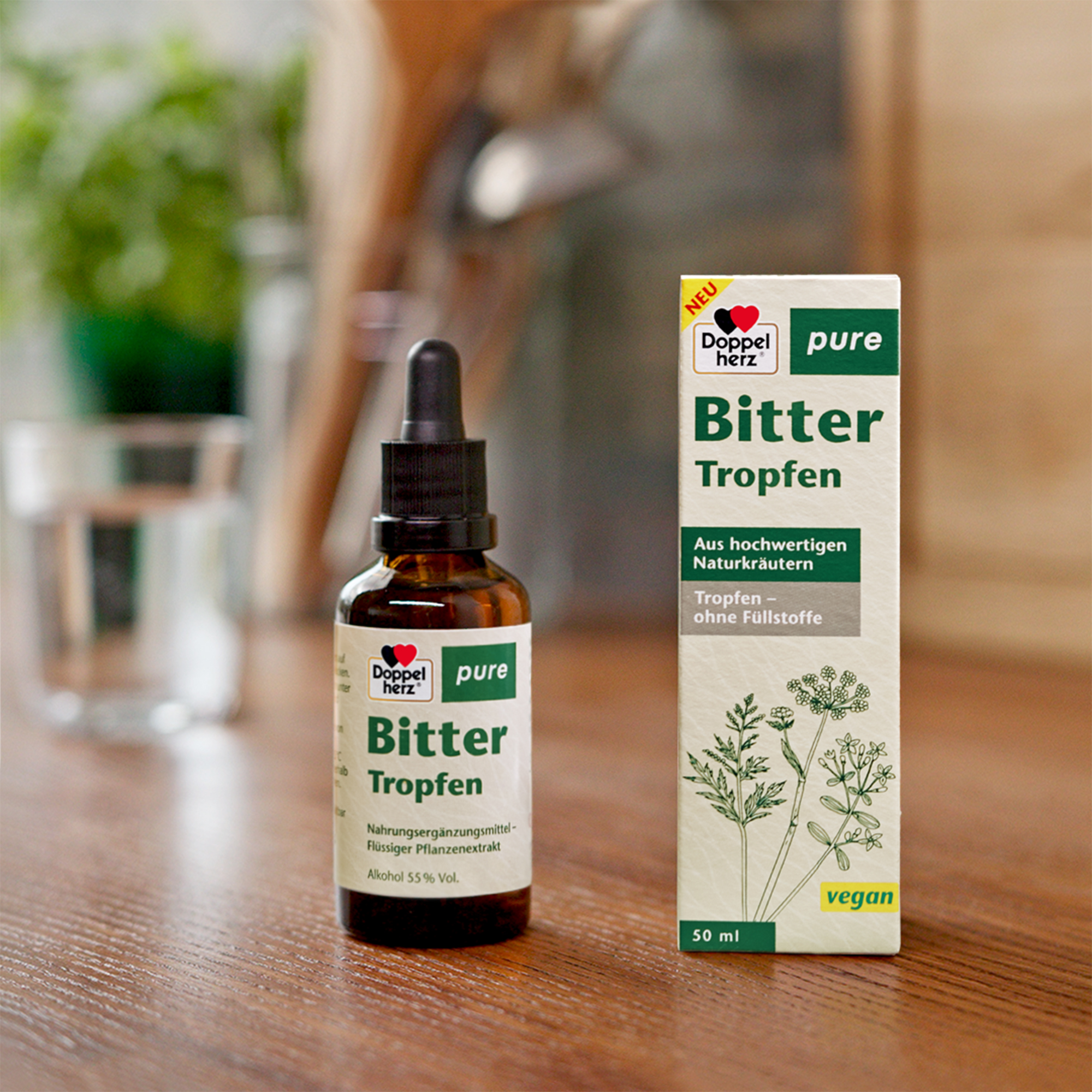 Doppelherz pure Bitter Tropfen, 50ml