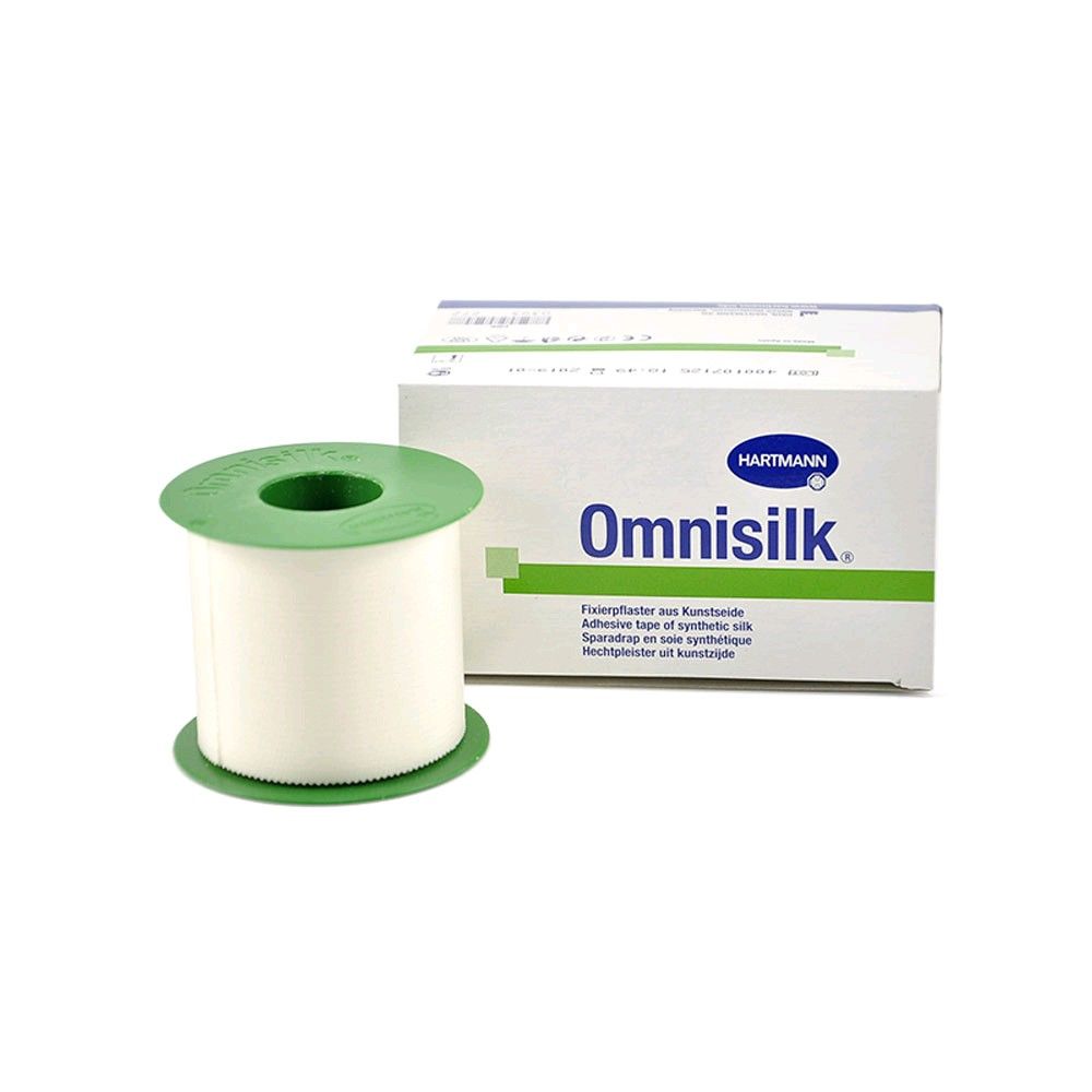 Hartmann Omnisilk, Fixierpflaster Kunstseide, 2,5 cm x 5 m, 1 Rolle