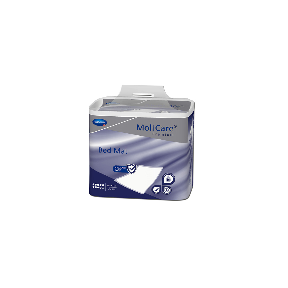 Hartmann MoliCare® Premium Bed Mat Inkontinenzunterlagen, 9 Tropfen, 40x60 cm, 30 Stück