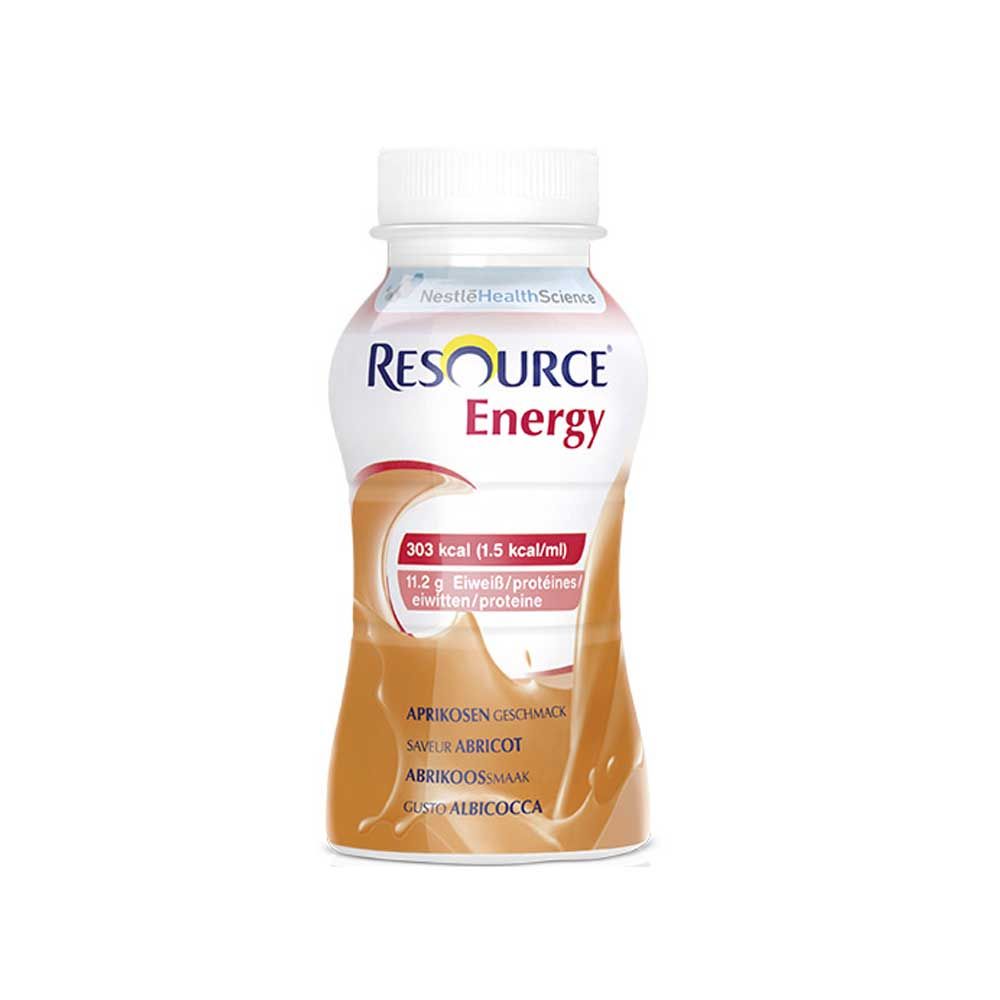 Nestle Resource® Energy Drink, 4x200ml, Aprikose