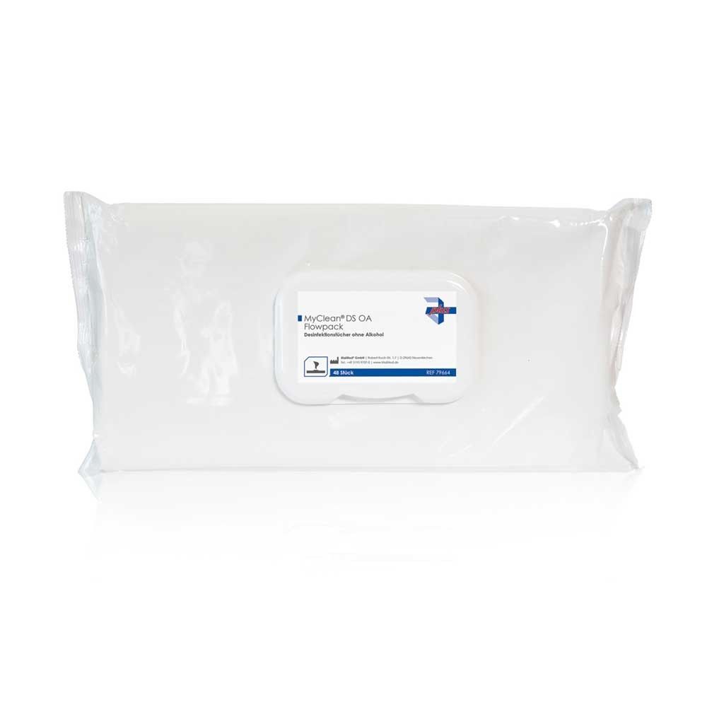 MyClean® Desinfektions-Wipes DS OA Flowpack, ohne Alkohol, 48 Tücher