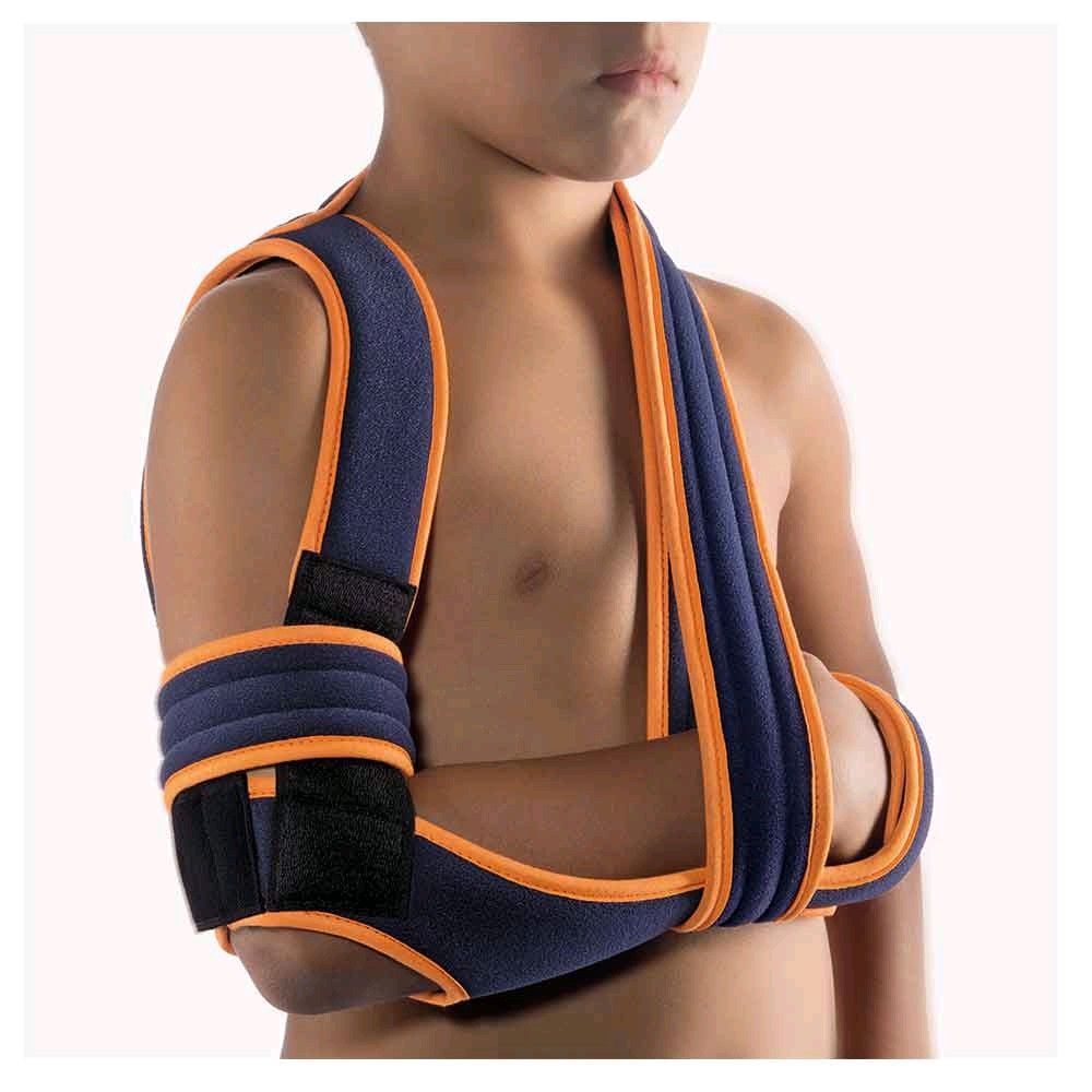 BORT Schulter-Arm-Bandage OmoBasic® nach Gilchrist, Kinder, blau