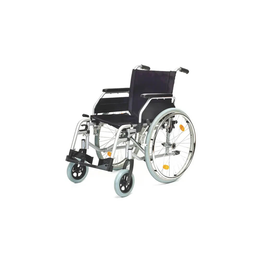 Rollstuhl aus Stahl von Servomobil, Höhenverstellbar, 43-45cm