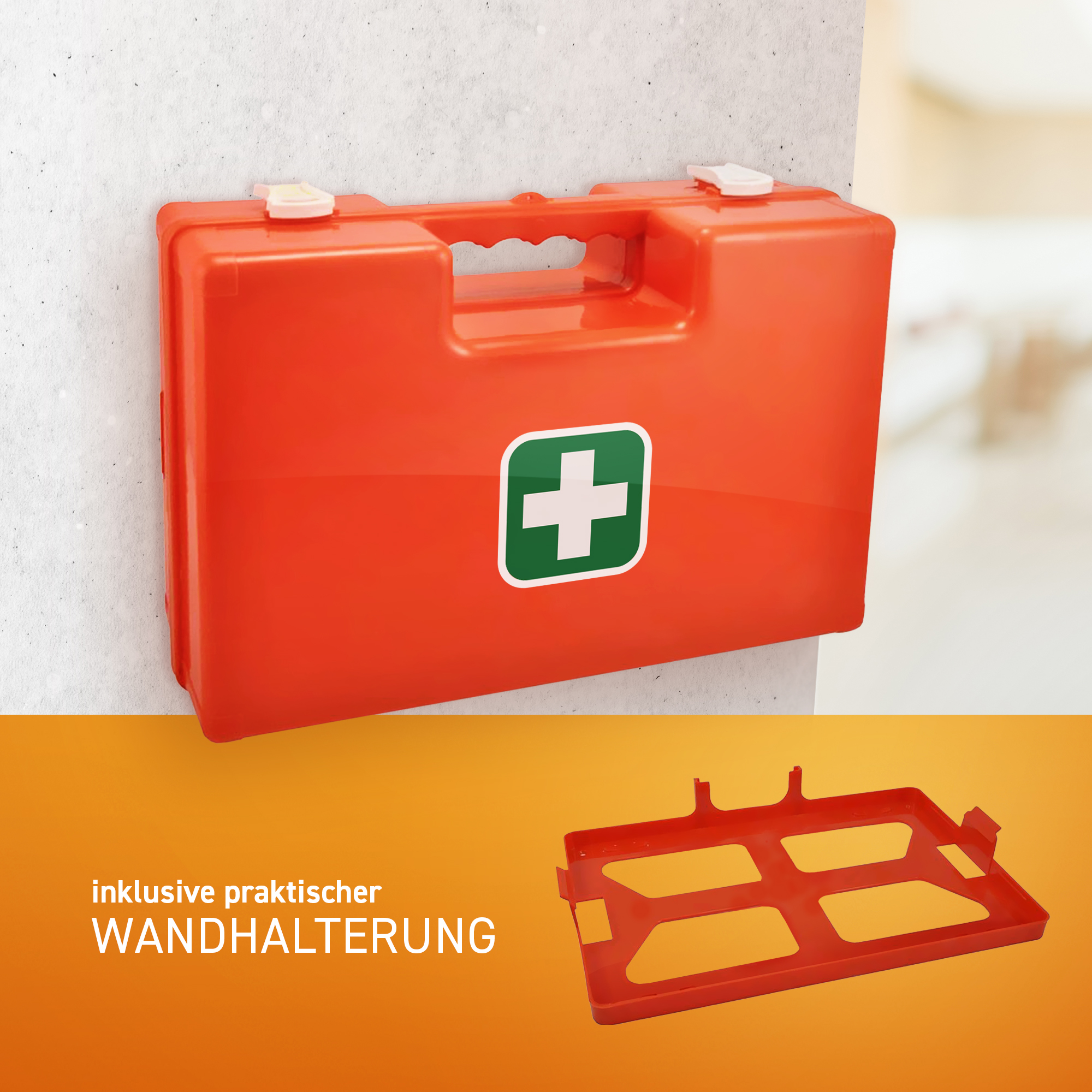 Gefüllter Erste Hilfe Koffer, Verbandskasten, DIN 13169 mittel