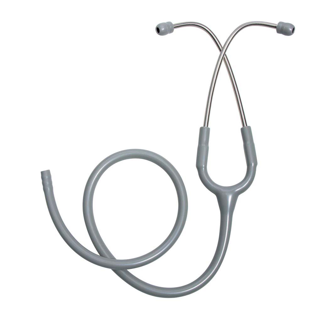 Luxamed Stethoskop-Ohrbügel, Edelstahl, Schlauch, grau