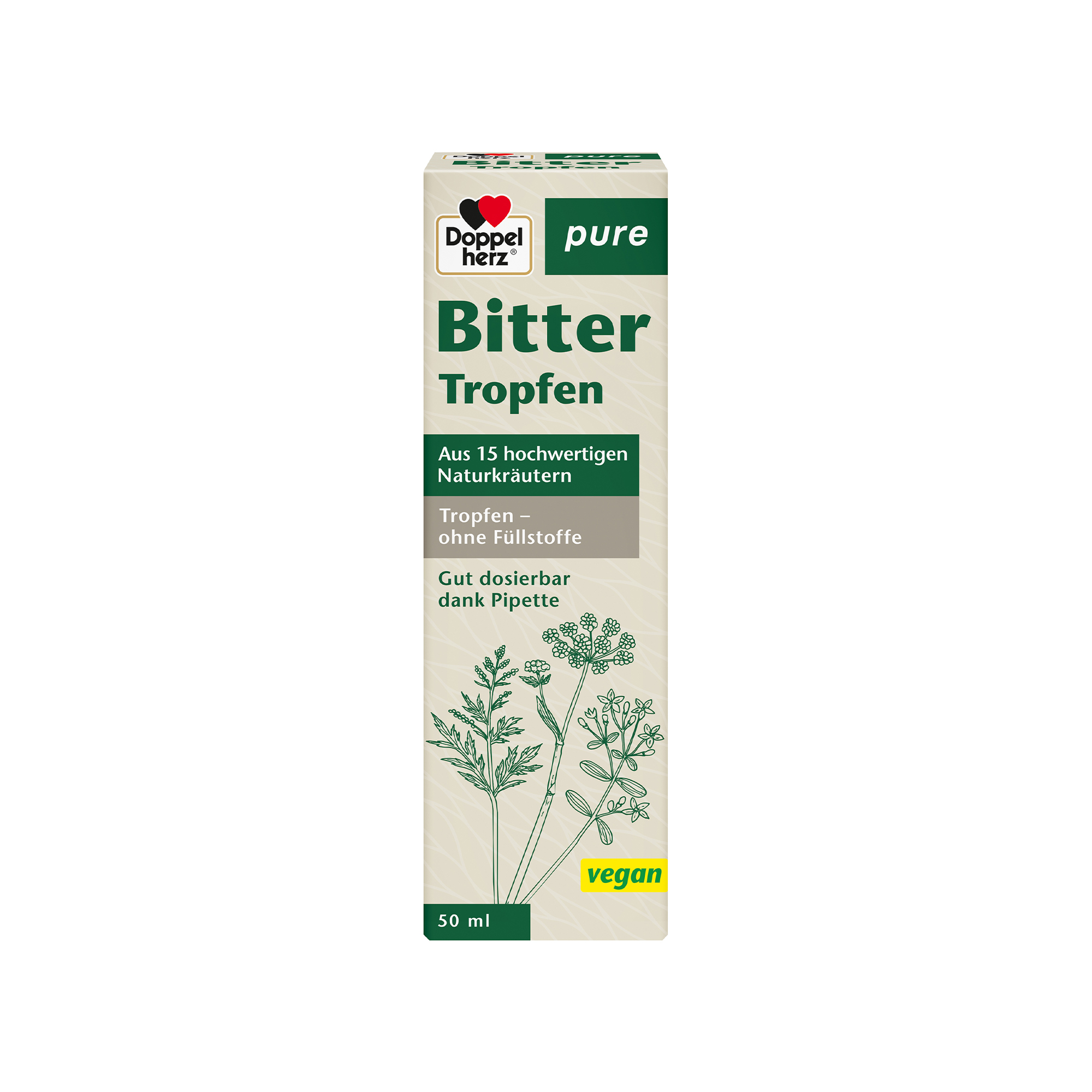 Doppelherz pure Bitter Tropfen, 50ml