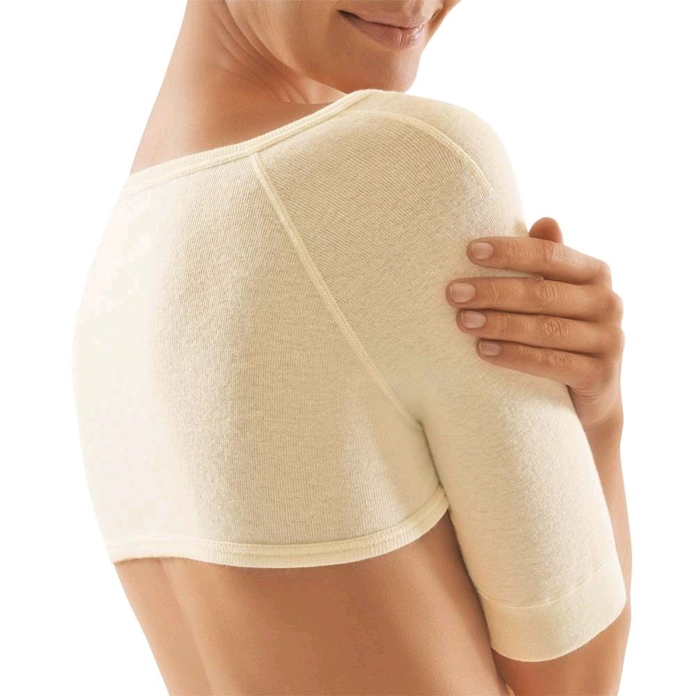 ClimaCare® Schulterwärmer von Bort, Baumwolle+Angora, weiß, Herren, L