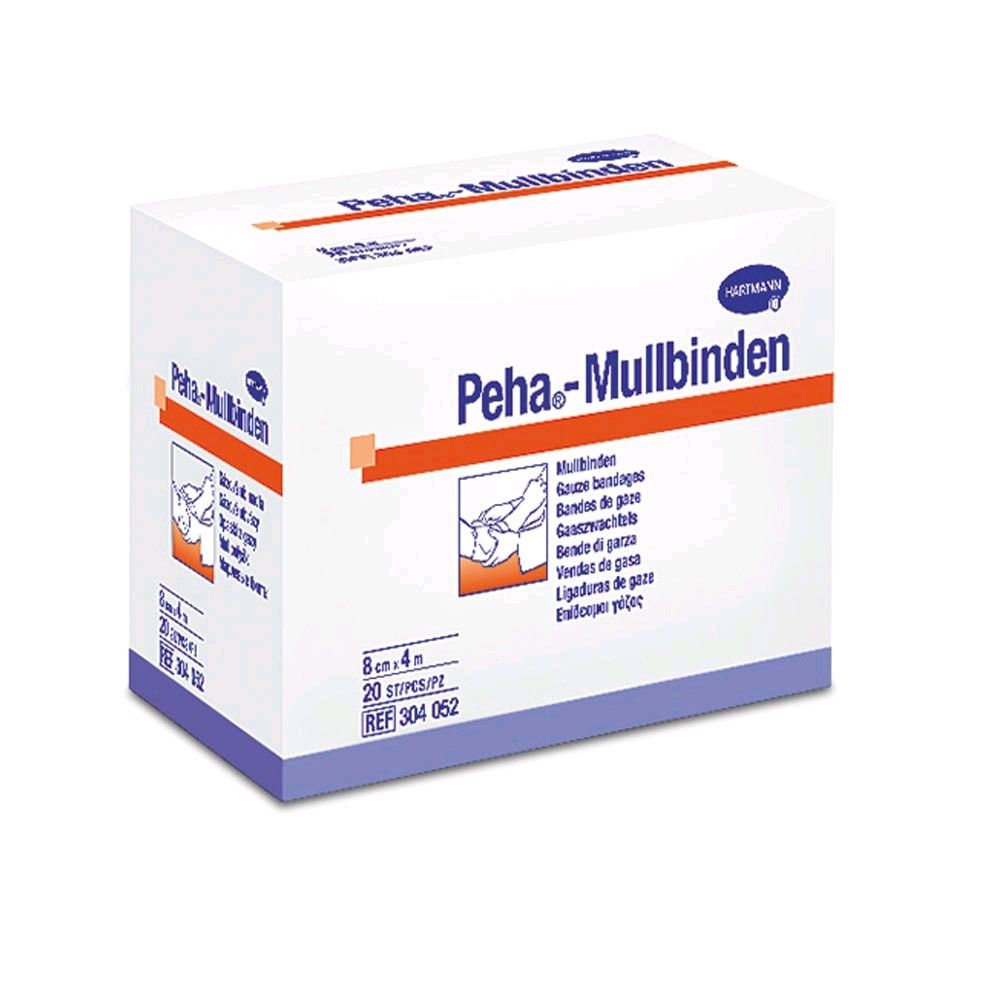 Peha®-Mullbinde, Fixierbinde von Hartmann, weiß, 1 Binde, 4 m