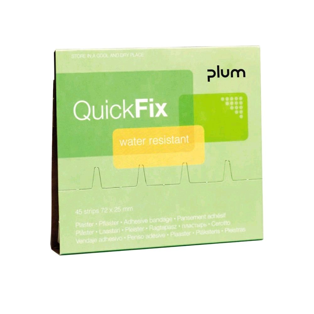 Plum QuickFix Water resistant Refill, Nachfüllpack, 45 Pflasterstrips