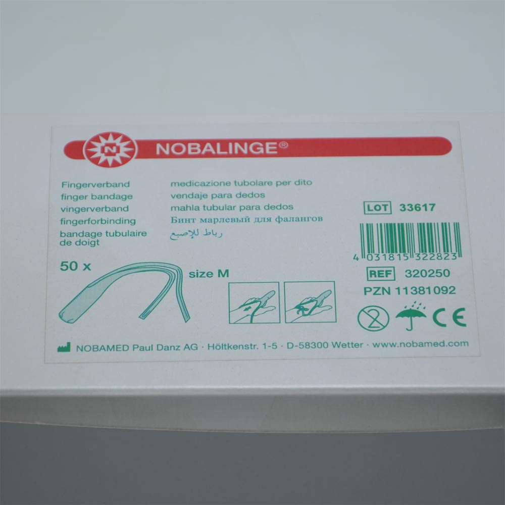 NOBALINGE® Fertigverband, elastisch, Finger, M, 50St
