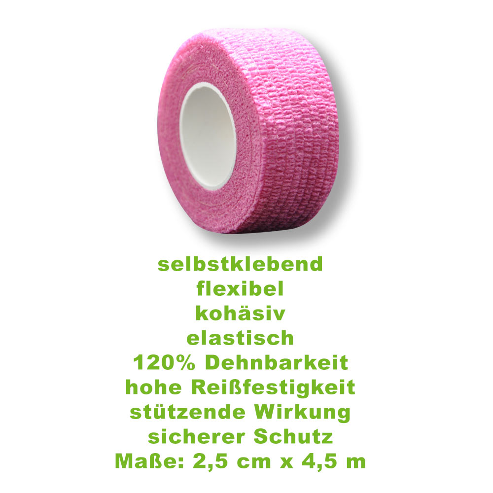 MC24 Fingertape color, kohäsiv, 2,5cmx4,5m, lila, 1St