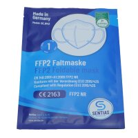 FFP2 Atemschutzmaske zum Falten von Sentias, Made in...